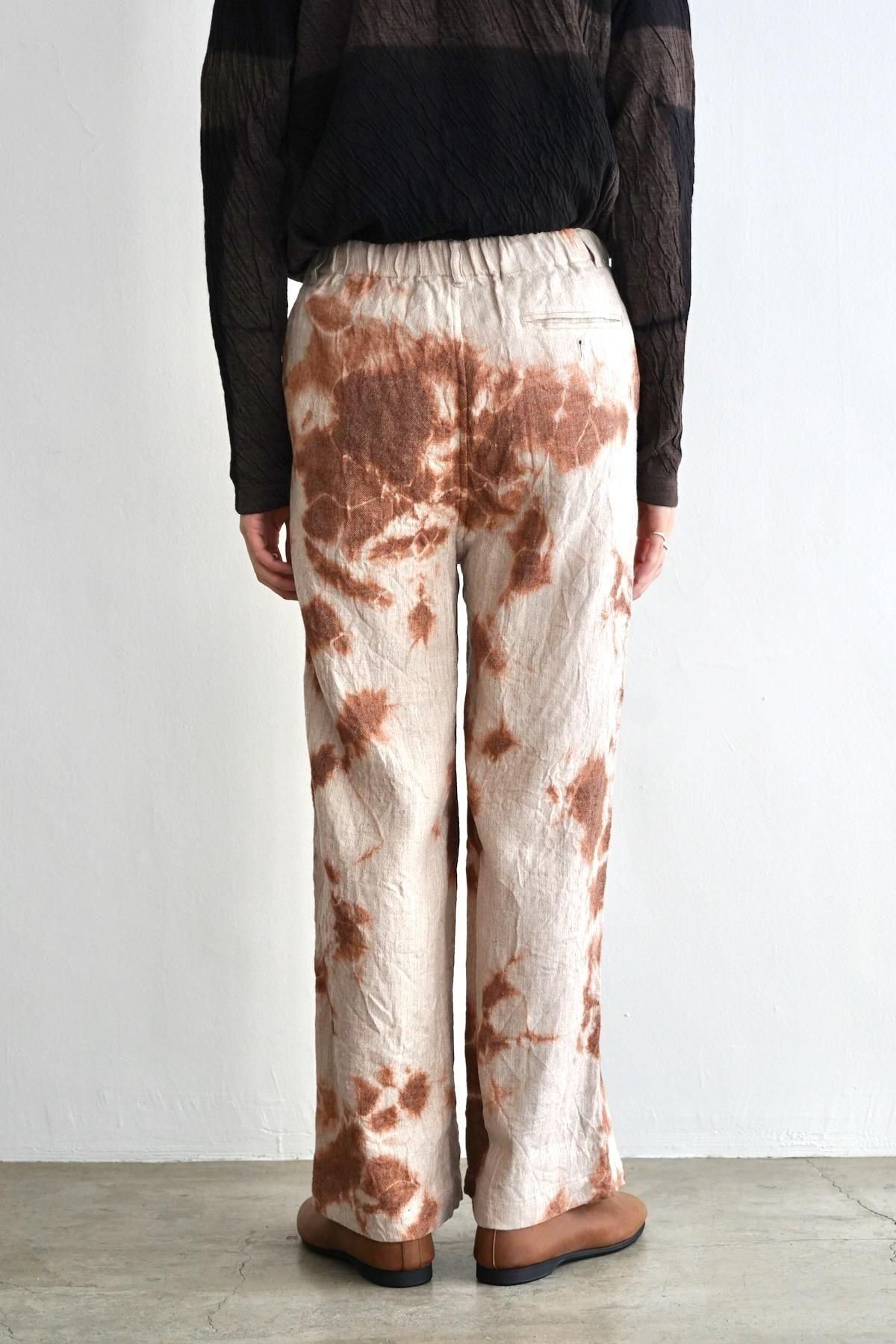 suzusan / スズサン / Linen Wool Twill Drawstring Wide Pants