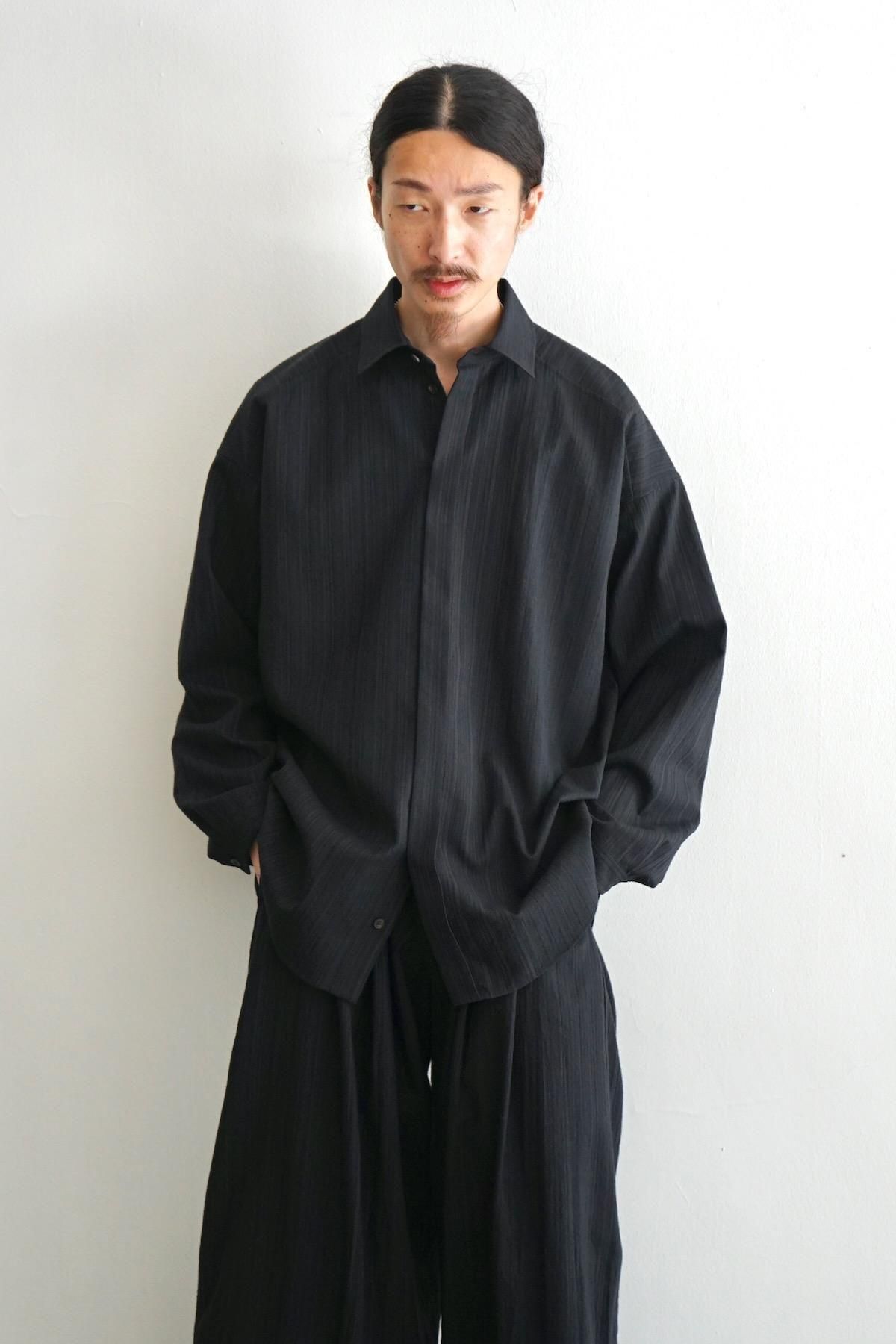 JAN JAN VAN ESSCHE / Regular Fit Long Sleeve Shirt (SHIRT#106) / Dark Striped