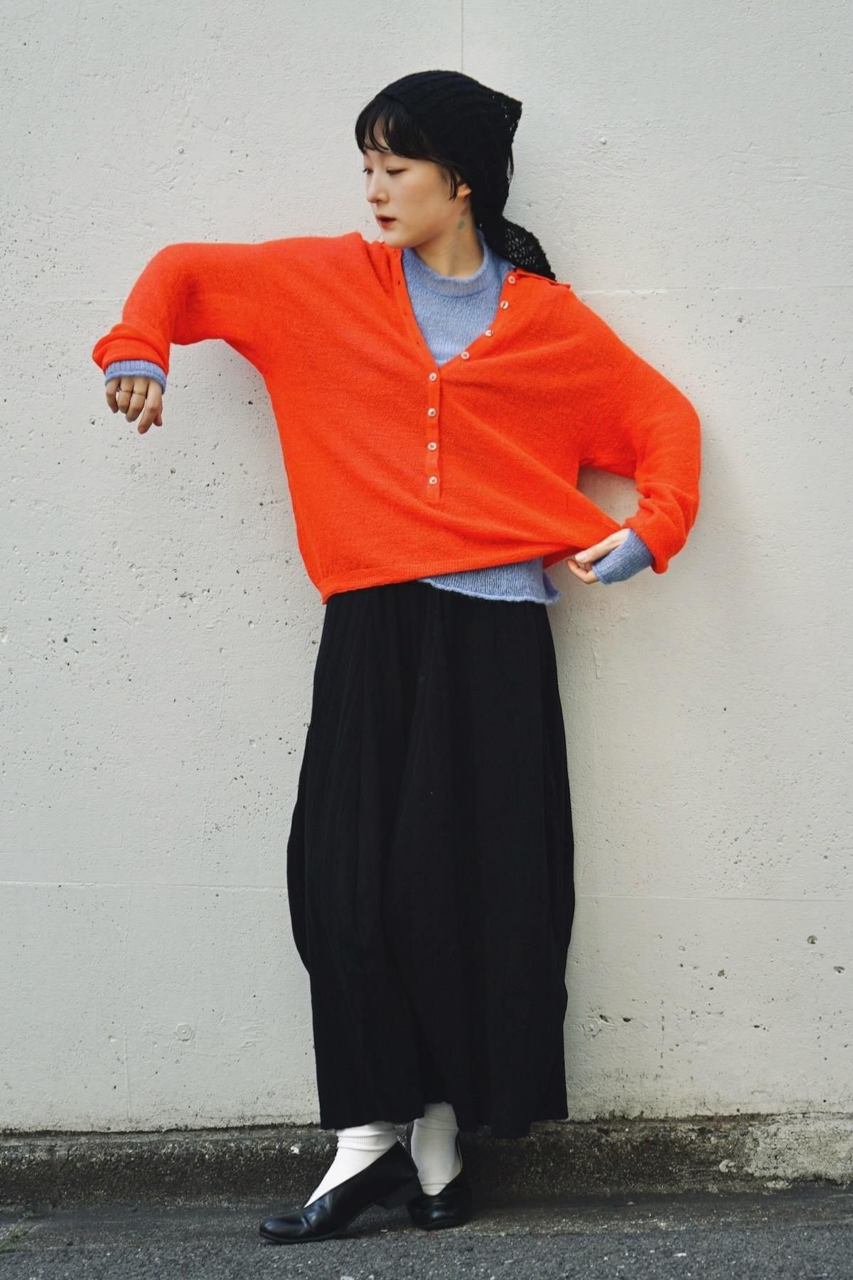 RUS / BIKOU polo sweater / Chilli Pepper