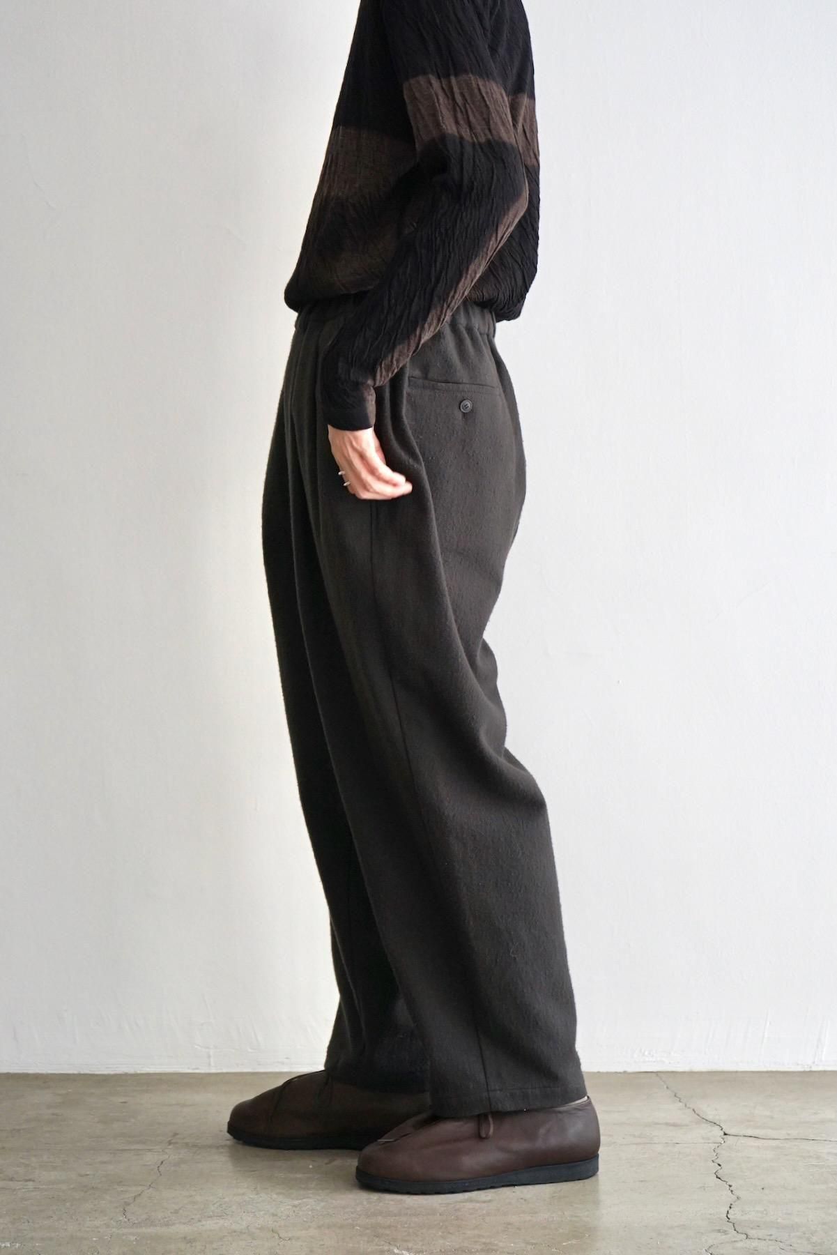YOKO SAKAMOTO / ヨーコサカモト / Double Pleated Wide Easy Pants