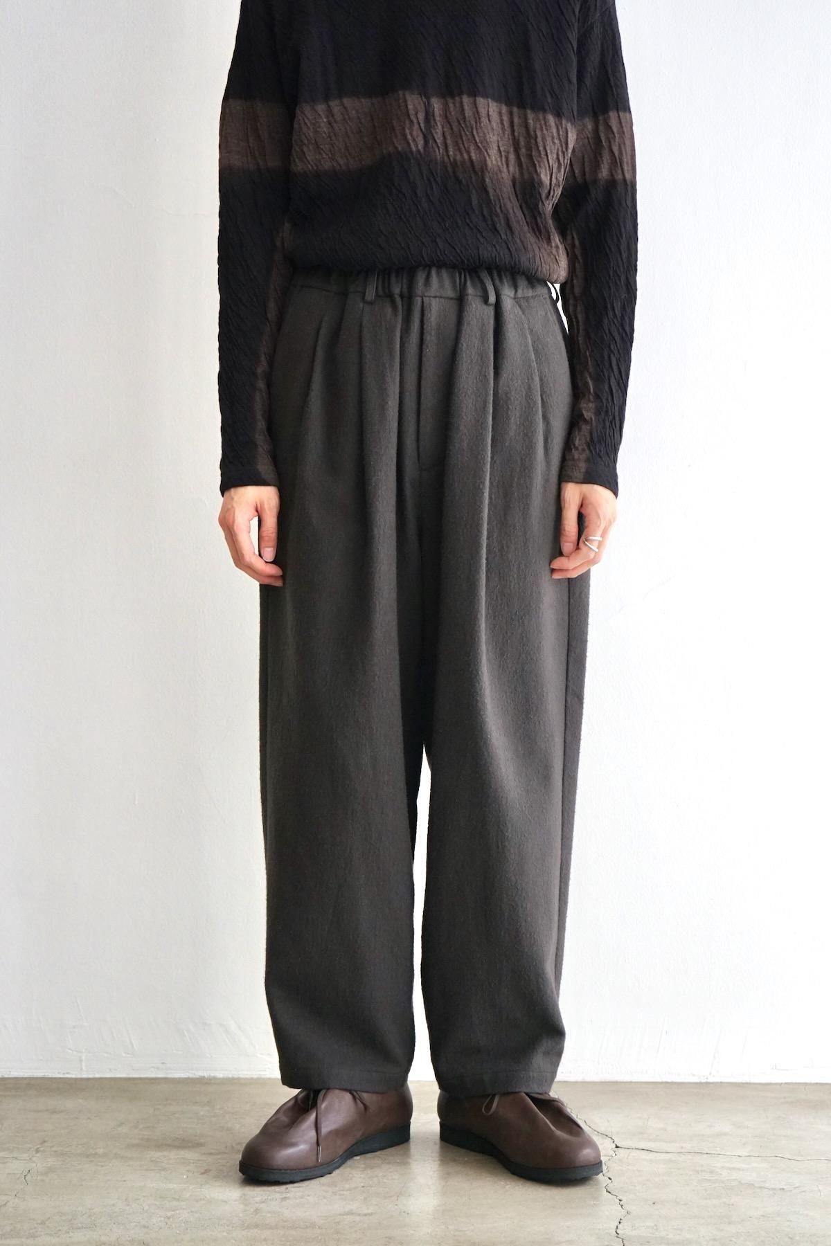 YOKO SAKAMOTO / Double Pleated Wide Easy Pants / Brown