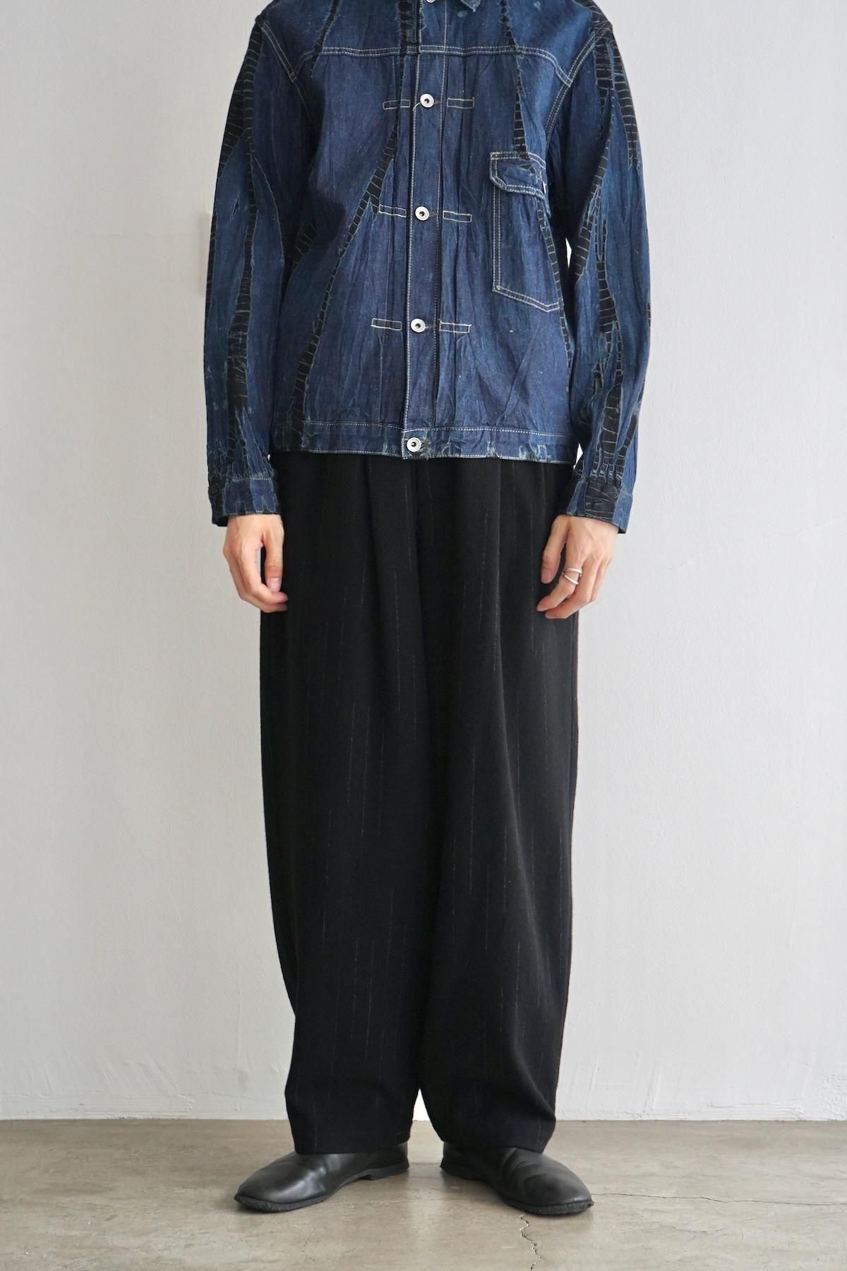 YOKO SAKAMOTO / Double Pleated Wide Easy Pants / Stripe