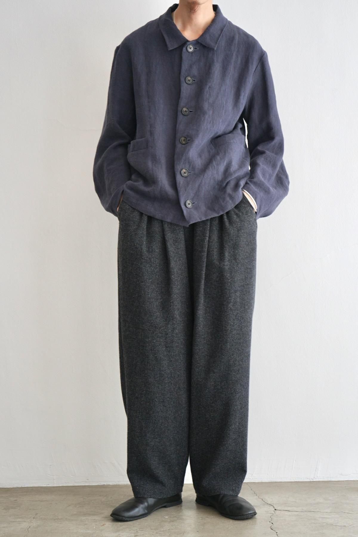 YOKO SAKAMOTO / Double Pleated Wide Easy Pants / Houndstooth