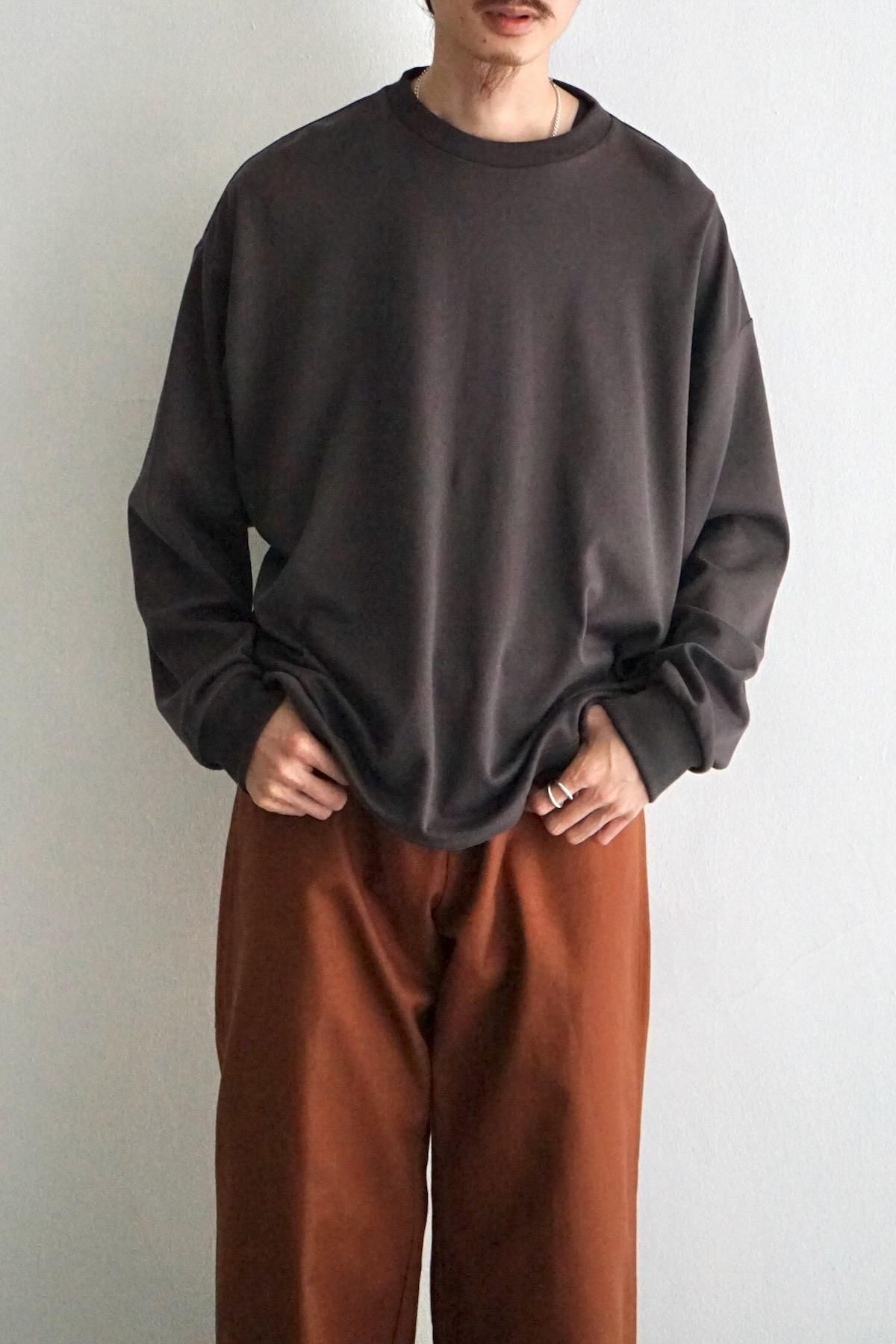 nonnotte / Tapered Oversized Long Sleeve / Dark Plum