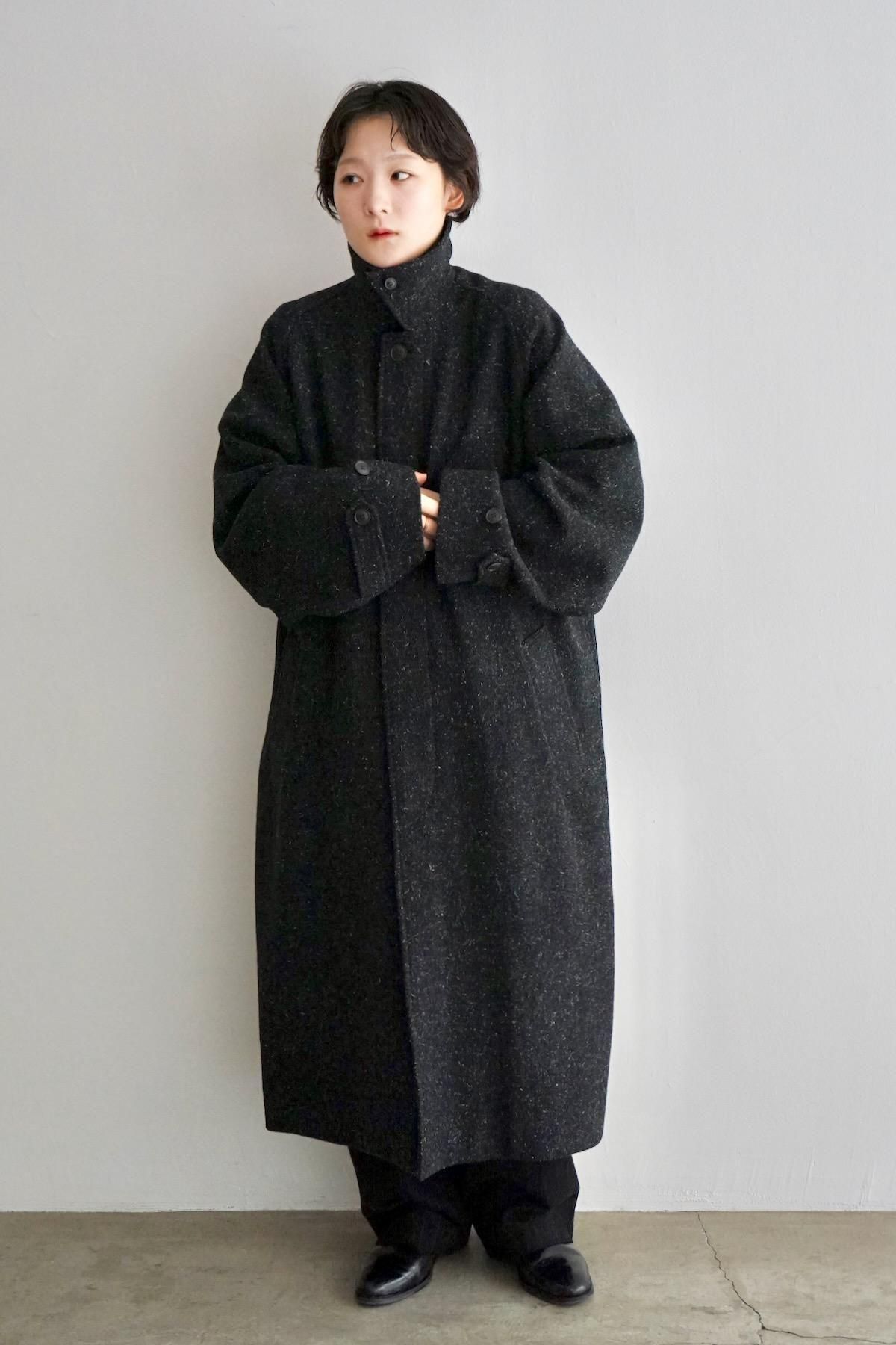 YOKO SAKAMOTO / BAL COLLAR COAT / Black