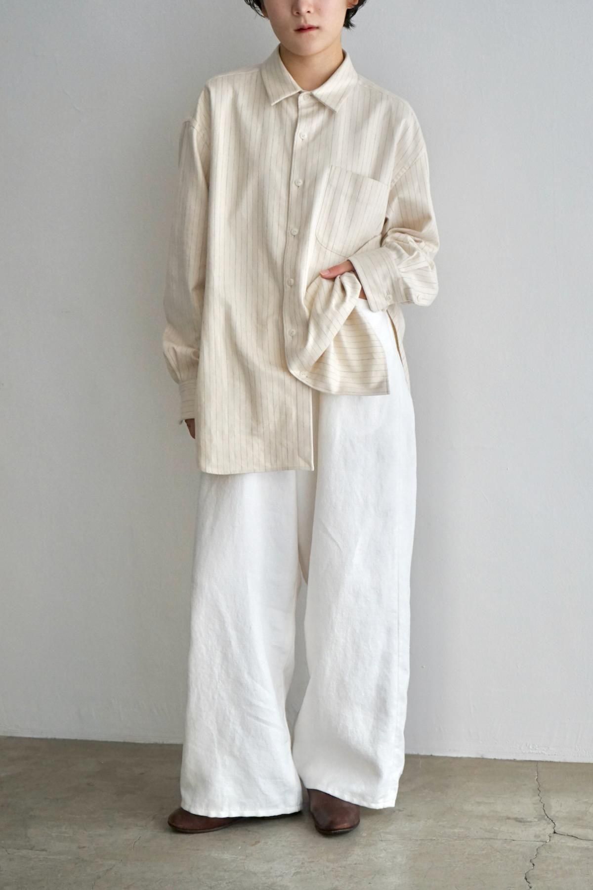 YOKO SAKAMOTO / 5POCKET BAGGY PANTS / White