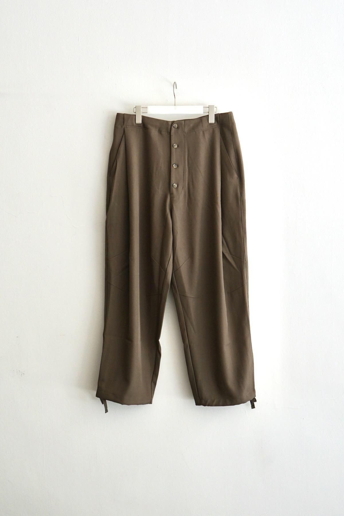 【satou】grandad trousers kuro size1 25SS】satou grandad trousers - kuro | NOUVERTEmagazine