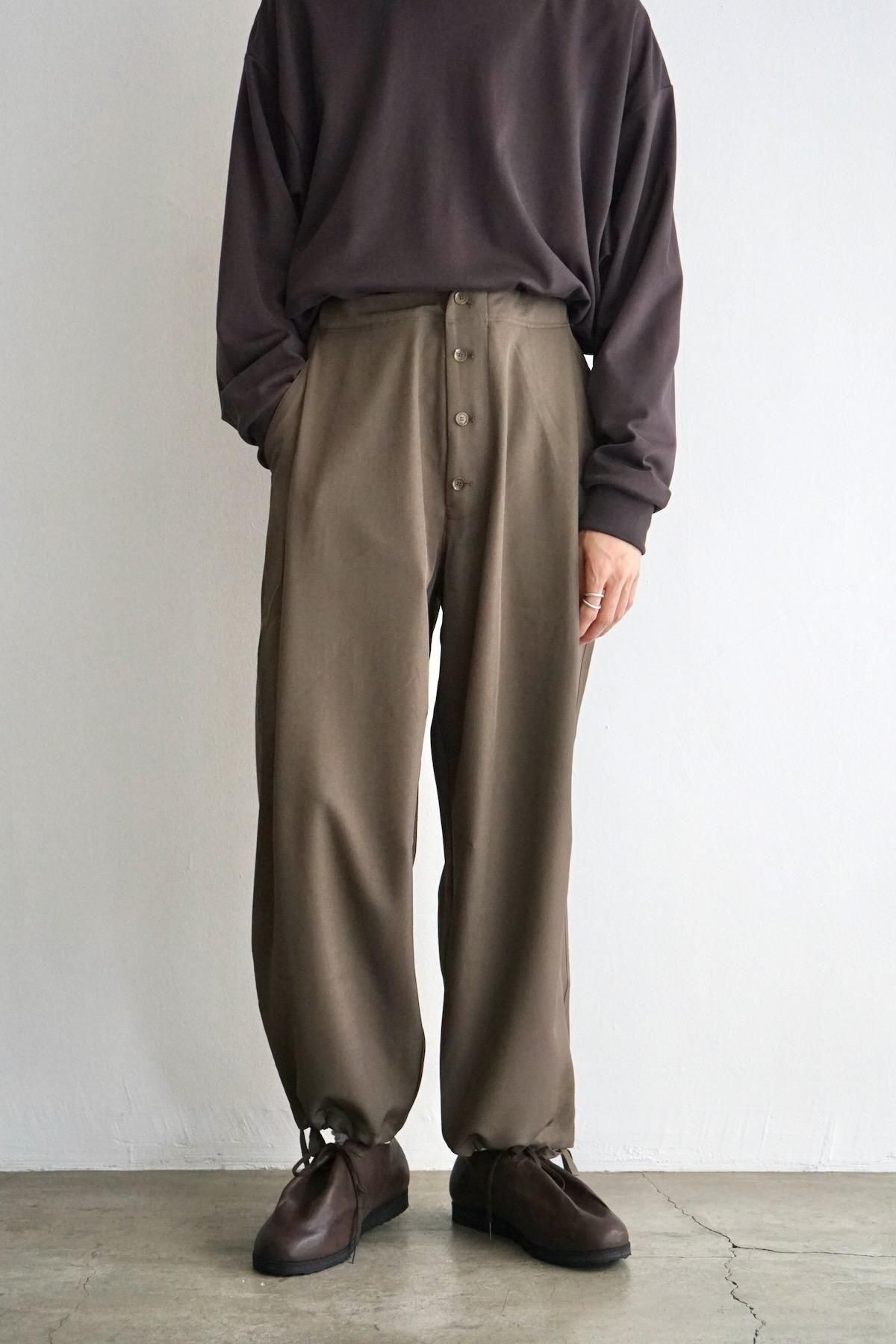 MERELY MADE / Relaxing Wide Pants / Dark Taupe