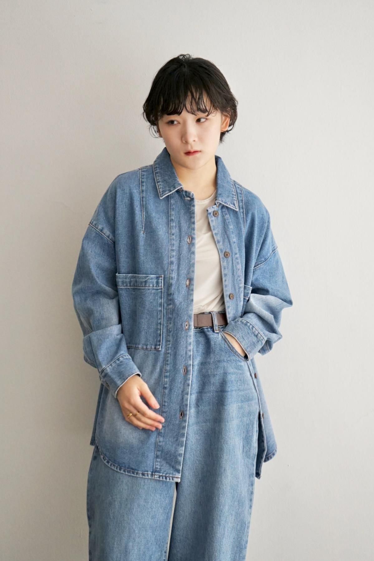 KLOKE / Region Denim Shirt / Mid Blue Fade