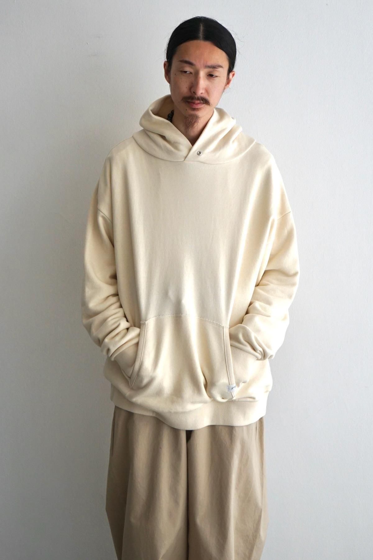 quitan / Hoodie - 40/10 Organic Cotton Fleece / Ecru