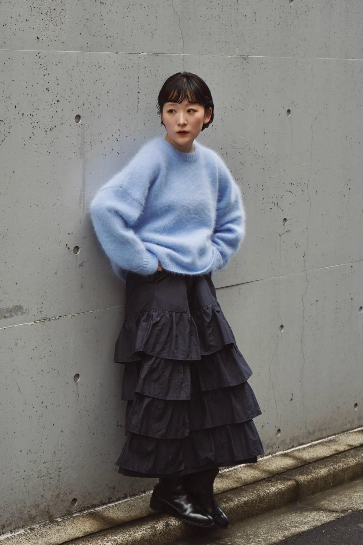 ELEPH / Goo Sweater Knit / Light Blue