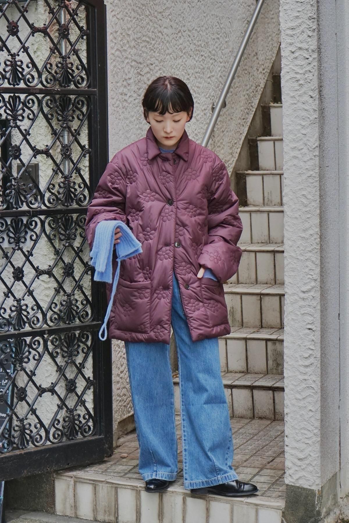 ELEPH / Small Puff Coat / Burgundy