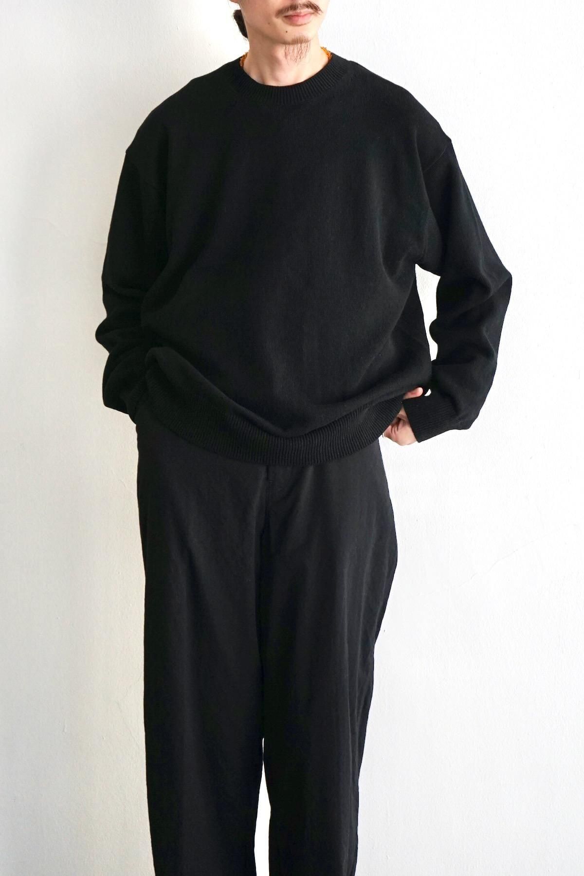 YOKO SAKAMOTO / Crew Neck Knit / Black