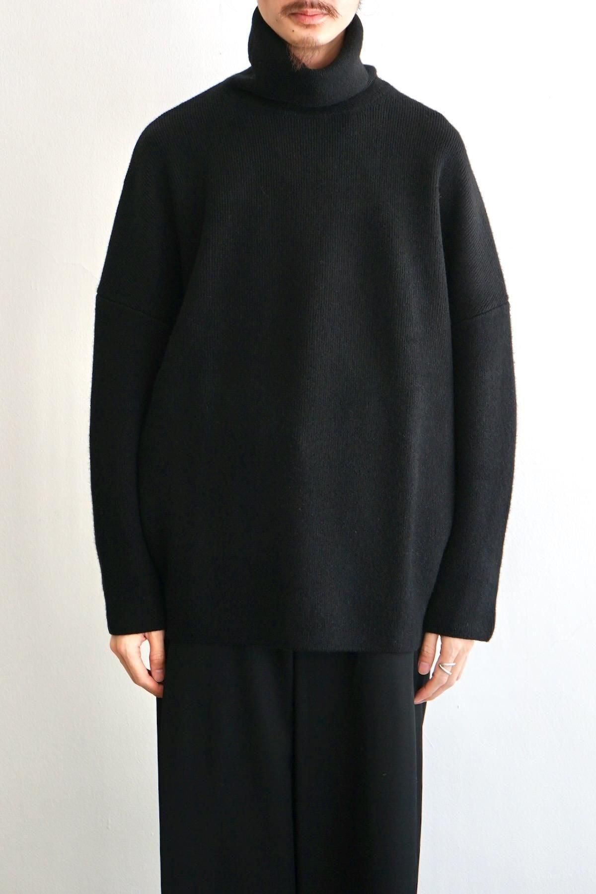 nonnotte / Draping H/N Pullover / Deep Black
