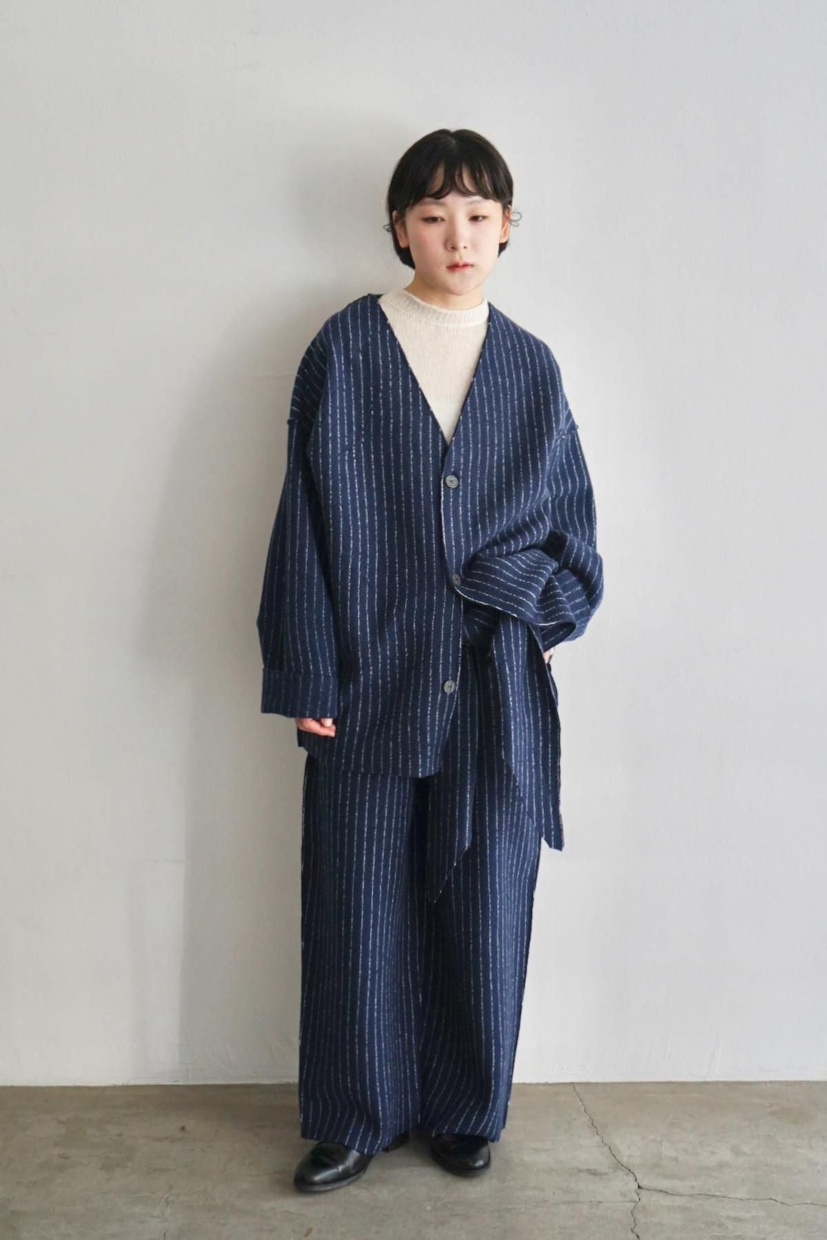 RUS / MANTELLO Cardigan / Midnight Blue / Chalk