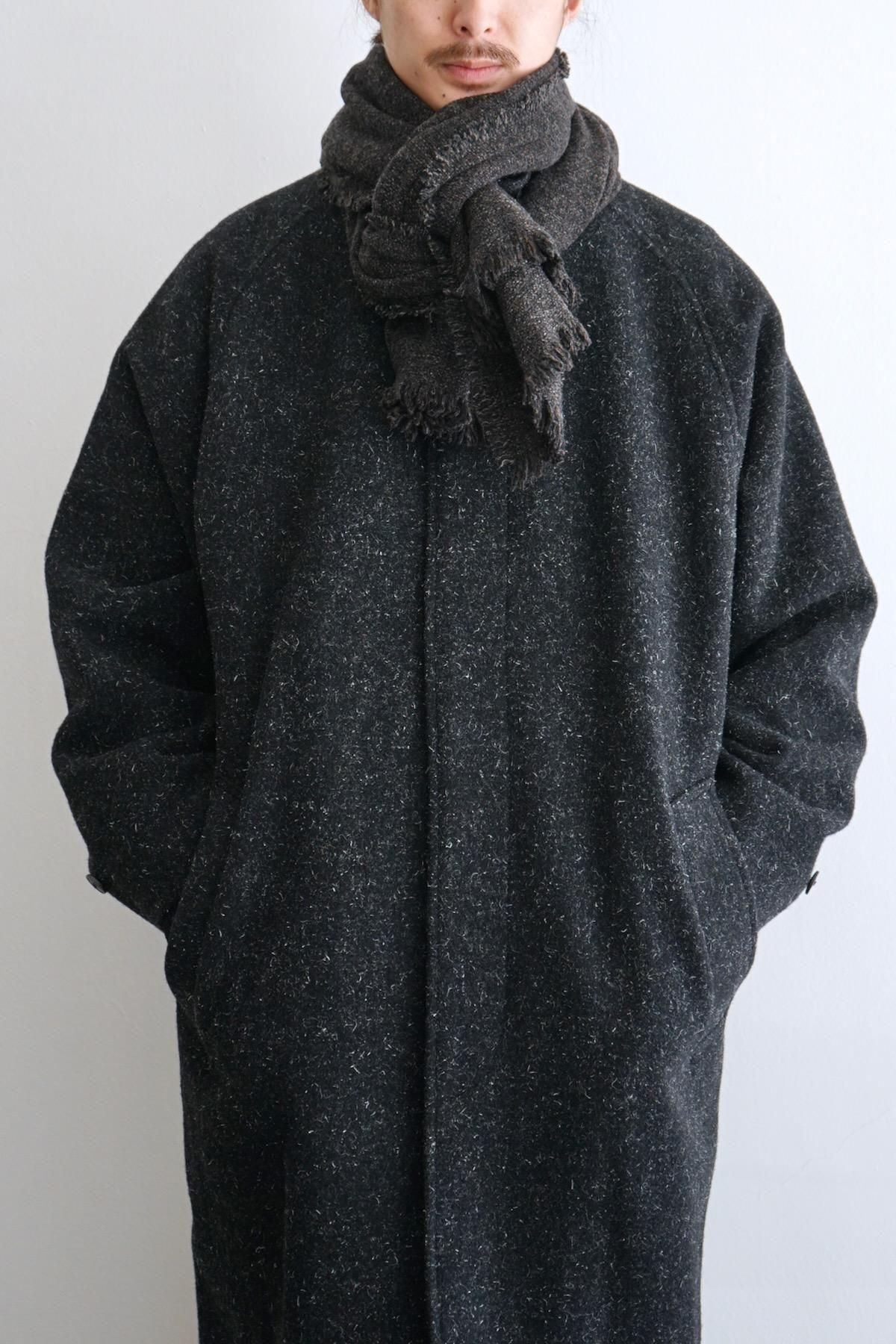 YOKO SAKAMOTO / Wool Long Scarf / Black