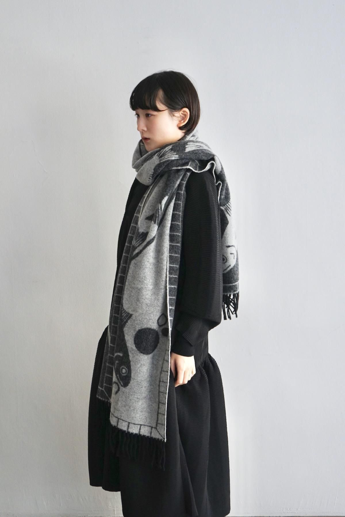 HENRIK VIBSKOV / Catch Match Scarf / Catch Match Black