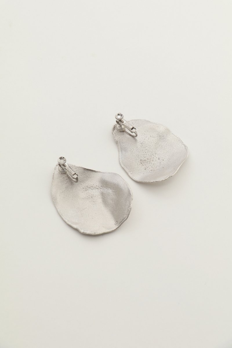 Irregular shape single earrings (silver)