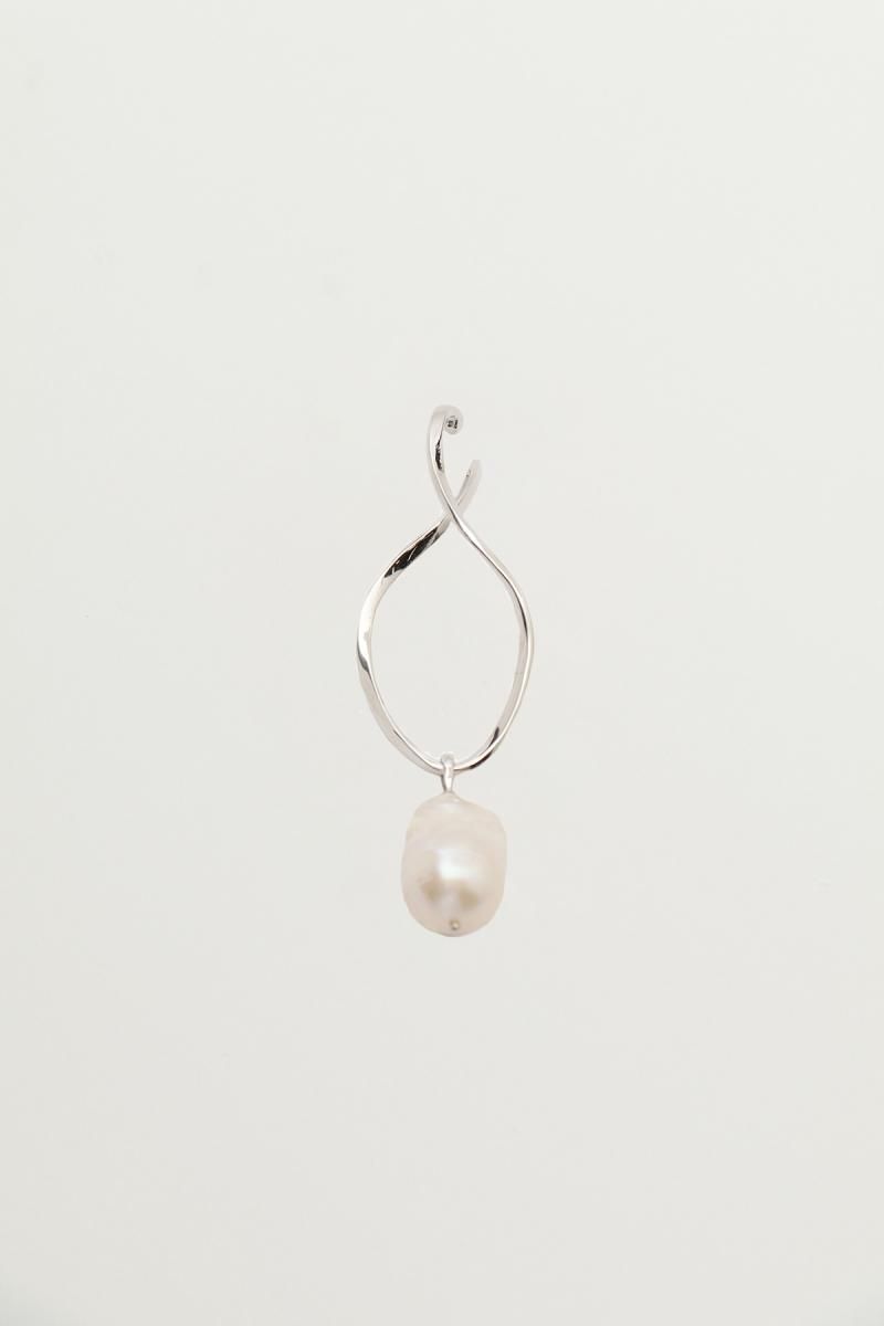 Twist wave ear cuff (Silver)