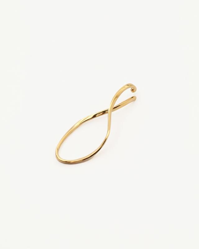 Twist wave ear cuff (Gold)