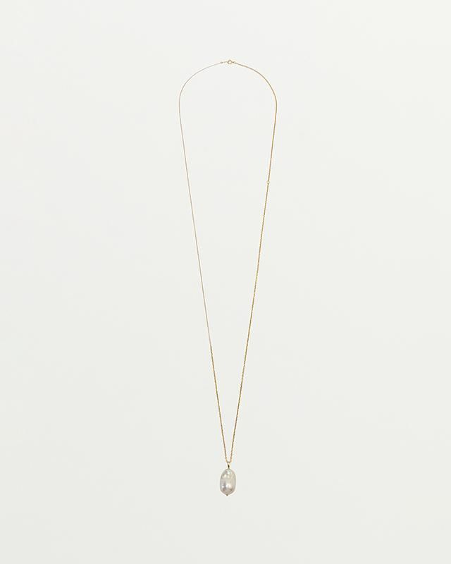 Baroque pearl mix chain  necklace (Gold)