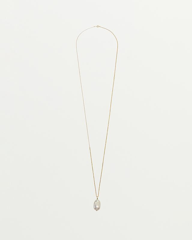 Baroque pearl mix chain  necklace (Gold)