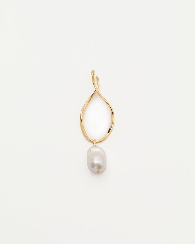 Baroque pearl twist wave ear cuff (Gold) - MARGE Online Shop