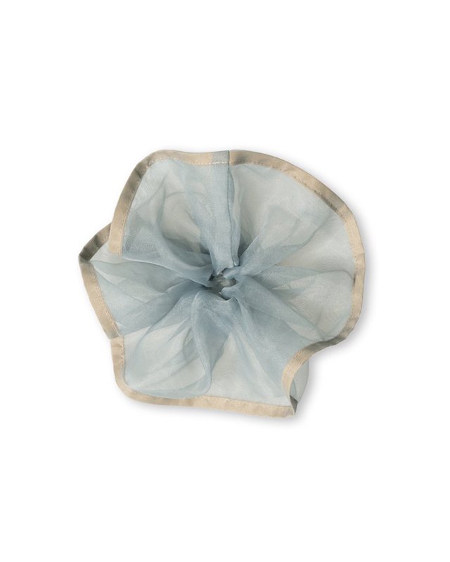 Sustainable organdy chouchou (Grayish green)