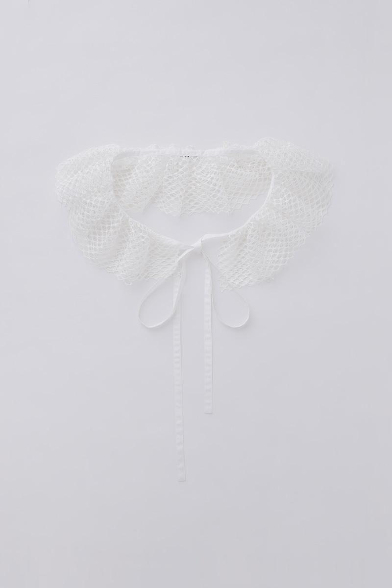 Mesh oversized over gown (white) - MARGE Online Shop