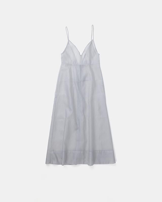 Jaguard open back over gown (light gray)