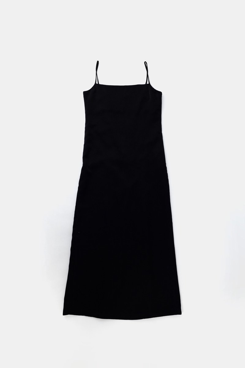 Narrow strap gown (black)  