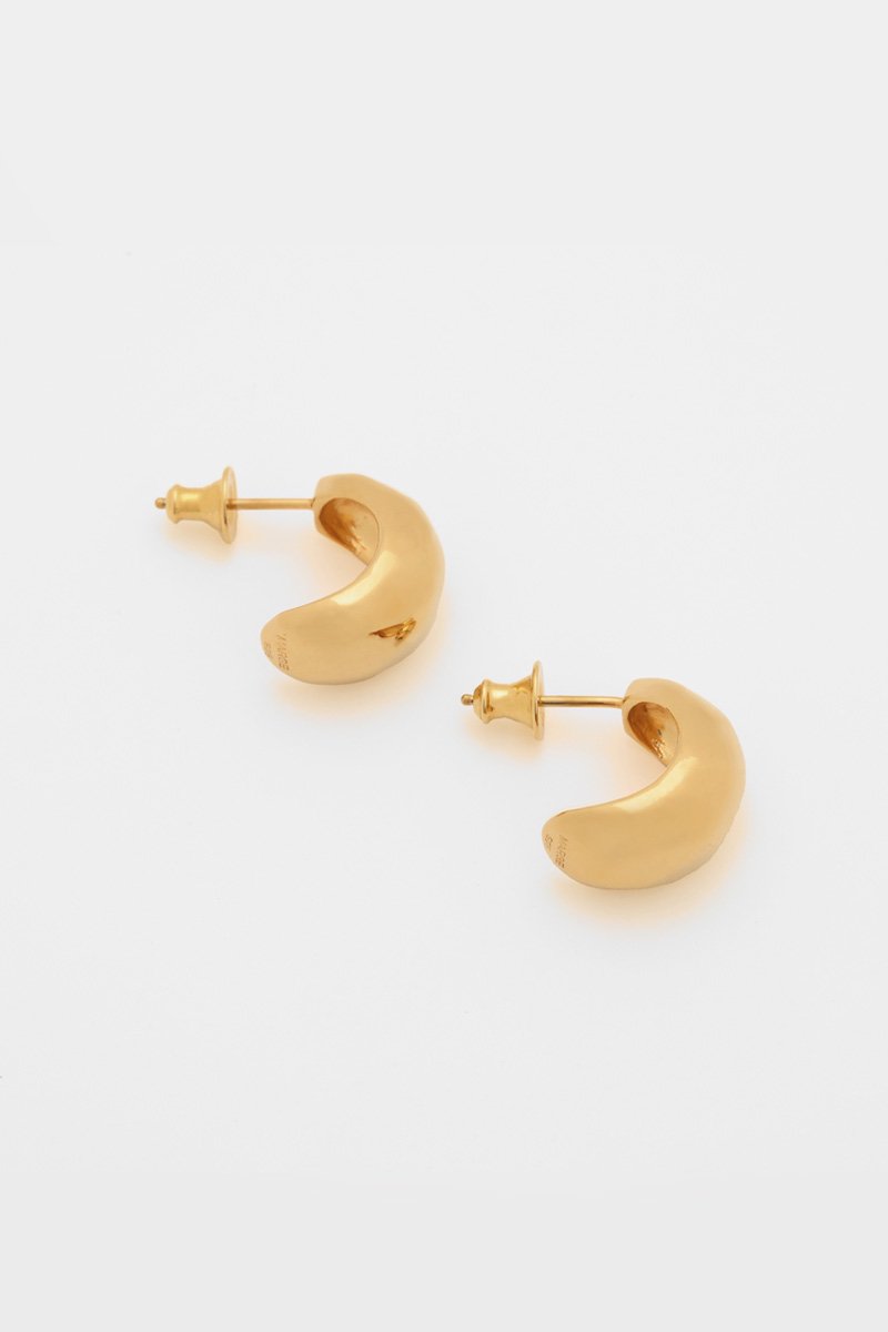 Small hoop earrings (gold) 