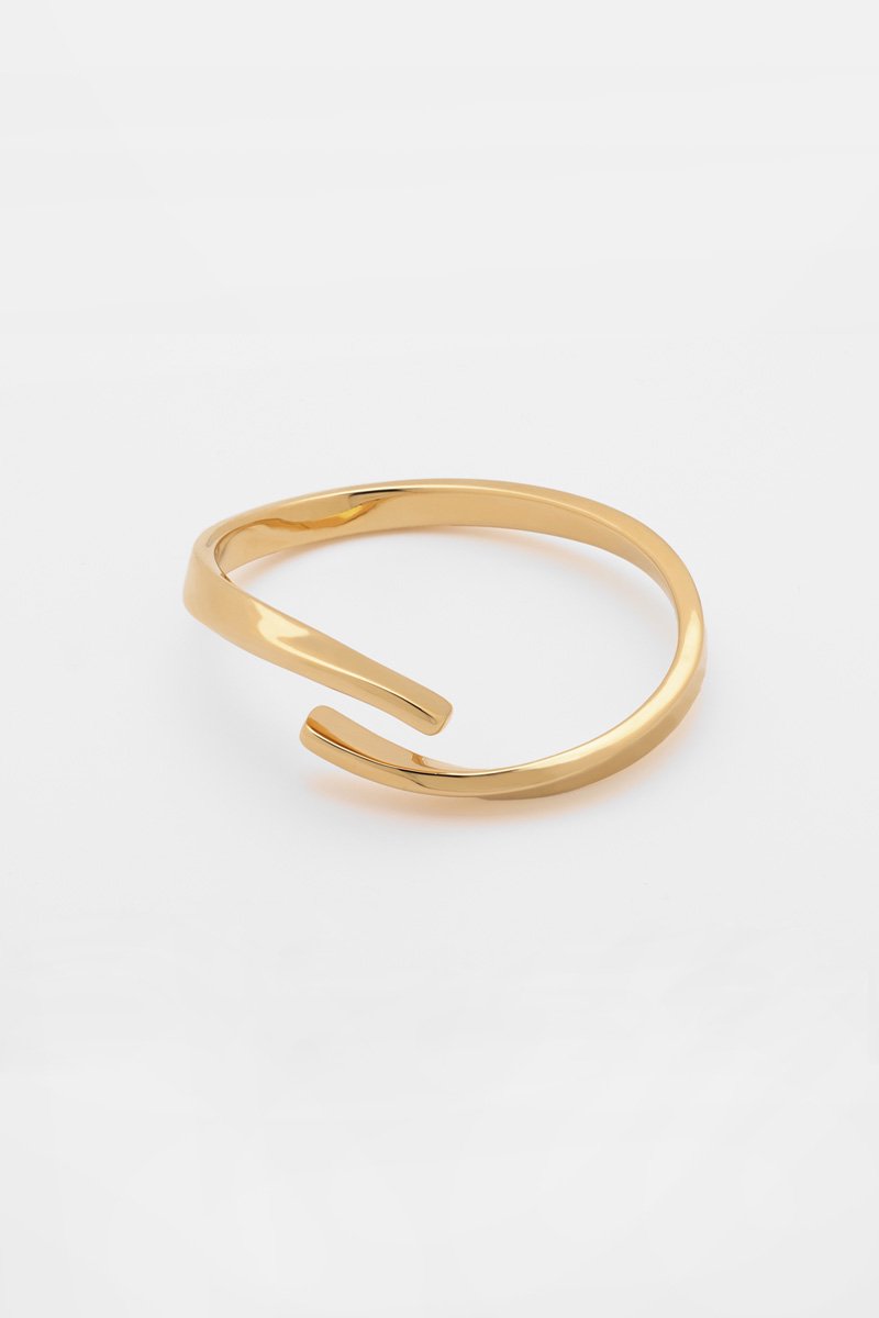 Twist wave bracelet (gold)