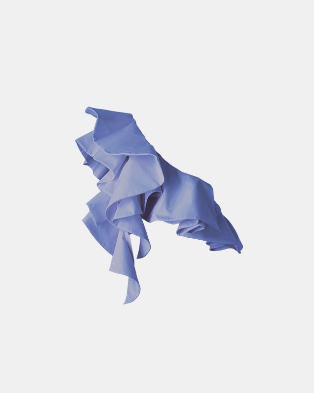 Ruffle scarf (blue)