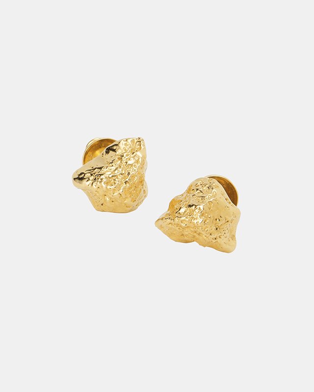 Pebble earrings (gold)