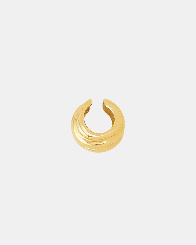 Carving ear cuff (gold)