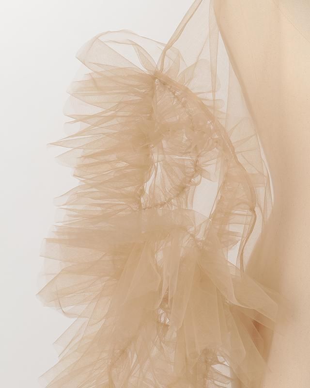 Tulle decorative sleeve p/o (sand)