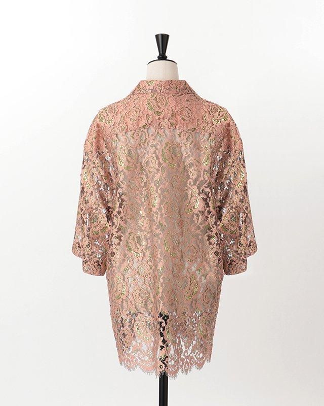 Leavers lace short sleeve shirt