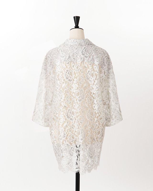 Leavers lace short sleeve shirt