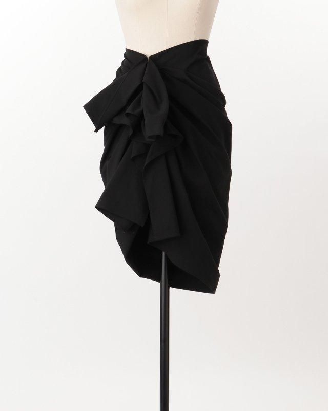 Twill & Matt satin drape maxi skirt