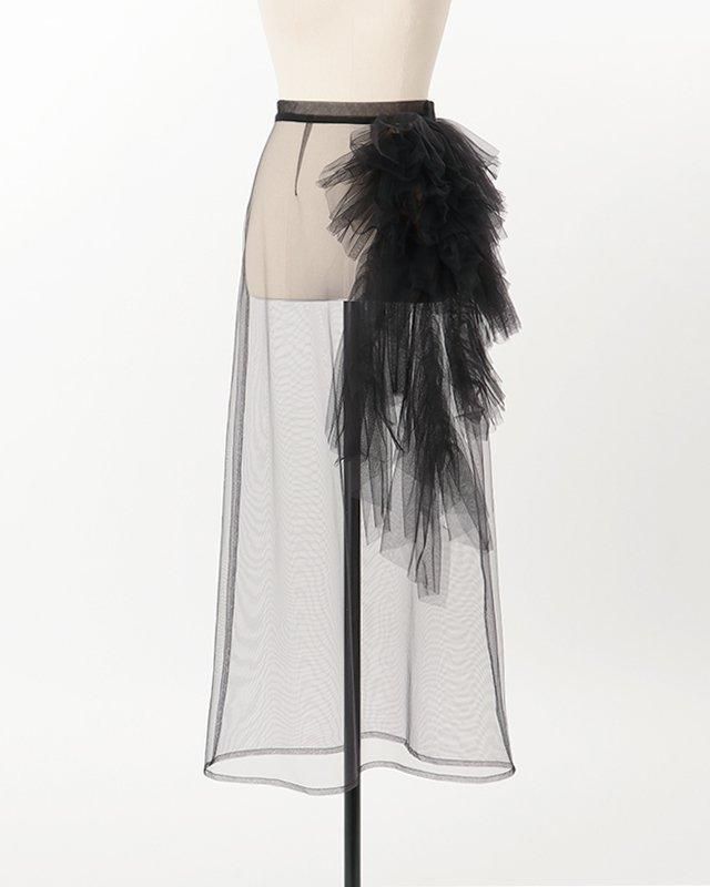 Tulle decorative over skirt