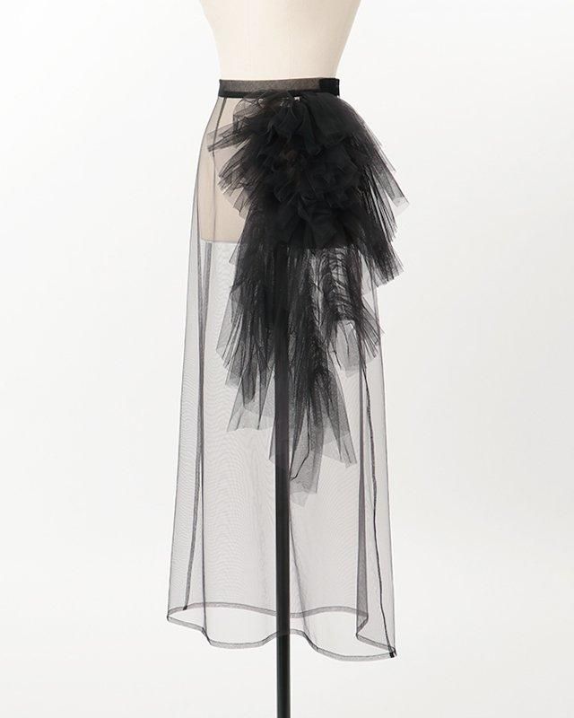 Tulle decorative over skirt