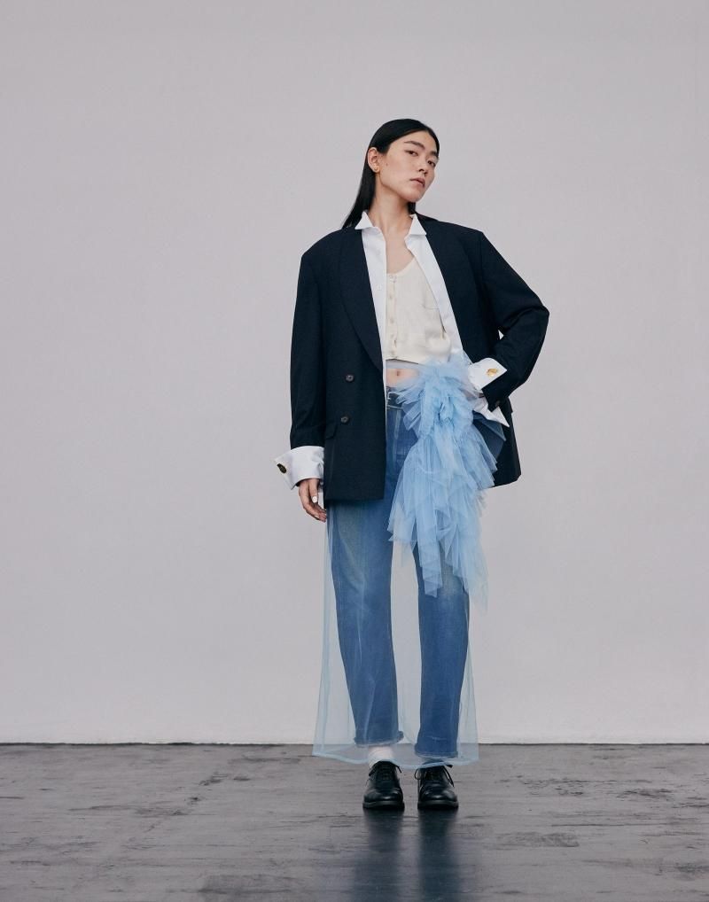 Tulle decorative over skirt