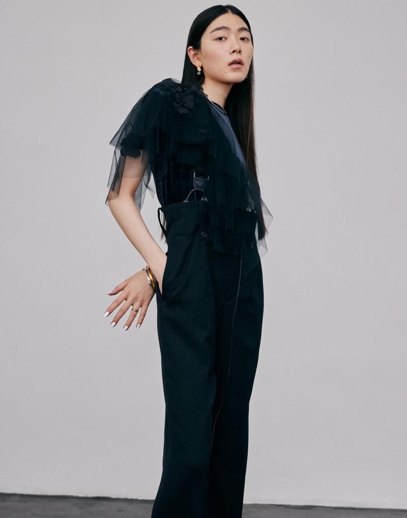 Lace embroidery collar