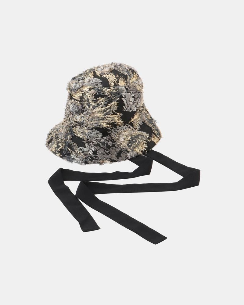 Jacquard bucket hat