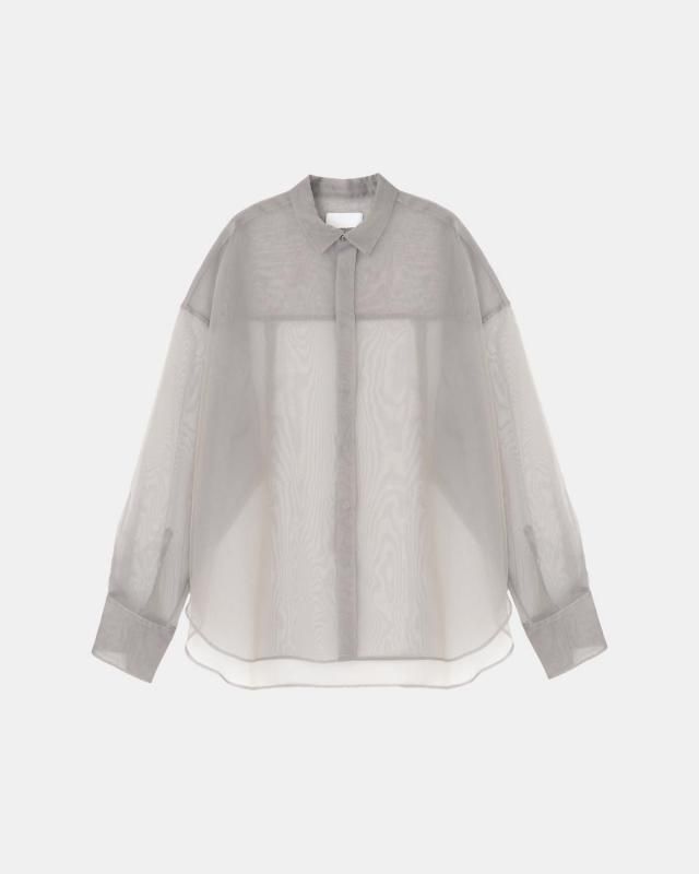 Chambray organdy shirt