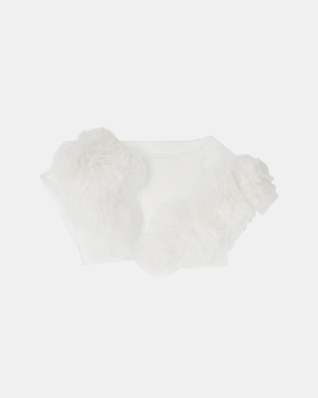 Decorative french sleeve cropped p/o