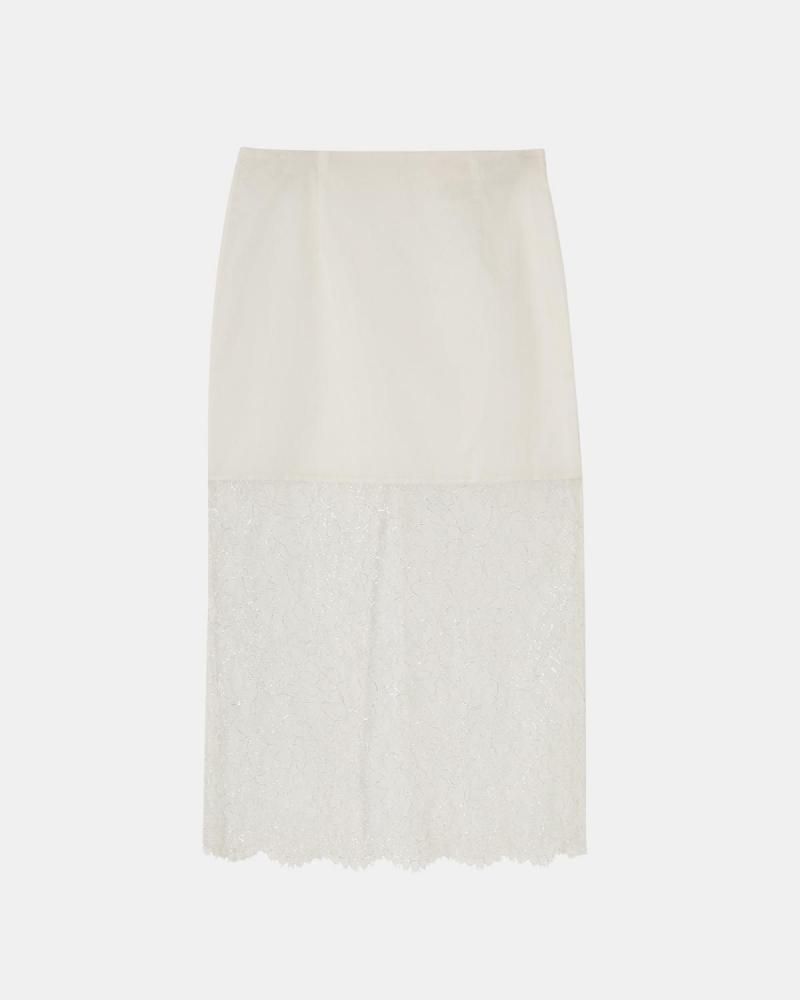 Leavers lace under skirt