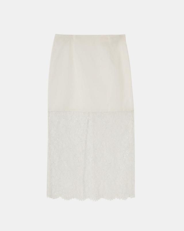 Leavers lace under skirt