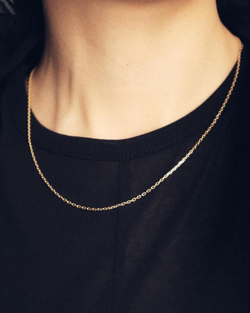 Beans link necklace (18K gold)